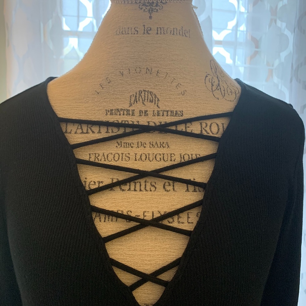 American Eagle Soft & Sexy Lace Up Mini Dress